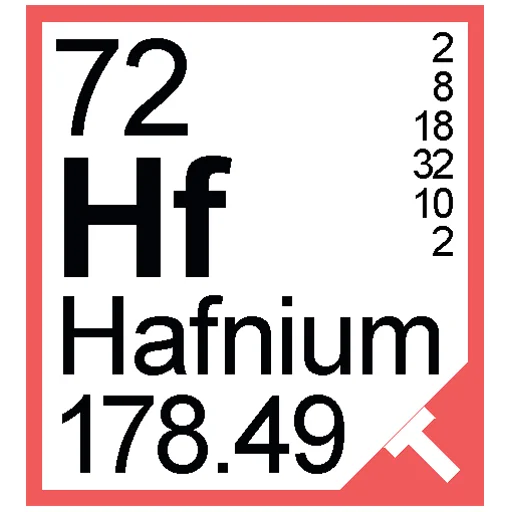 Sticker from the "Periodic Table of Elements" sticker pack