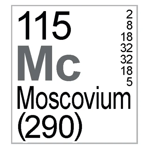 Sticker from the "Periodic Table of Elements" sticker pack