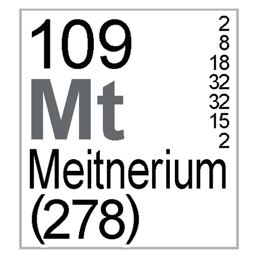 Sticker from the "Periodic Table of Elements" sticker pack