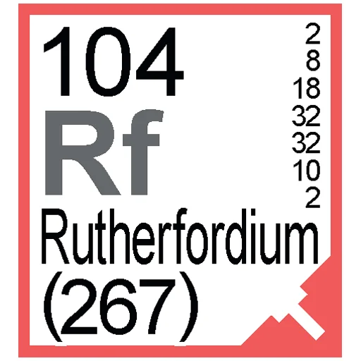 Sticker from the "Periodic Table of Elements" sticker pack