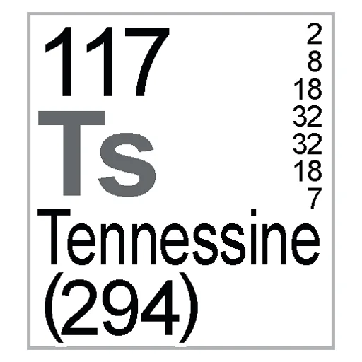 Sticker from the "Periodic Table of Elements" sticker pack