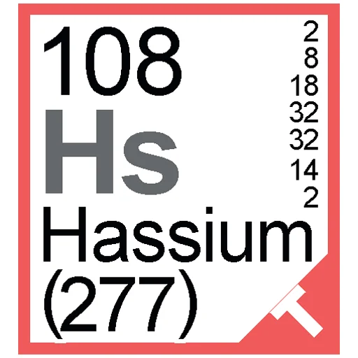 Sticker from the "Periodic Table of Elements" sticker pack