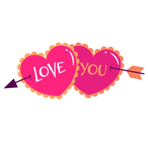 Sticker from the "Love You" sticker pack