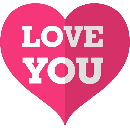 Sticker from the "Love You" sticker pack