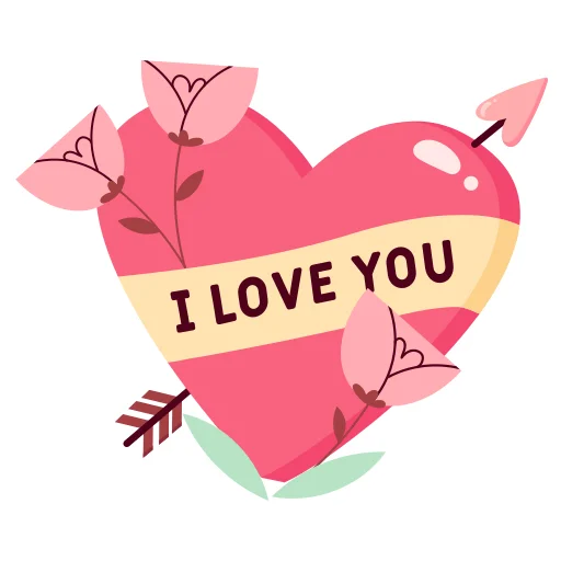 Sticker from the "Love You" sticker pack