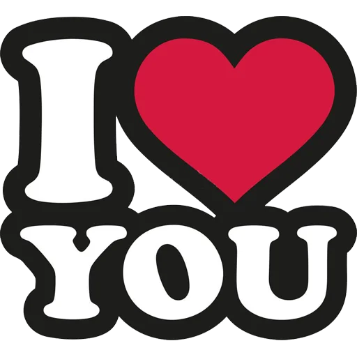 Sticker from the "Love You" sticker pack