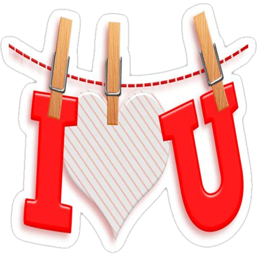 Sticker from the "Love You" sticker pack