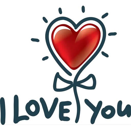 Sticker from the "Love You" sticker pack