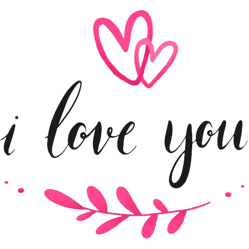 Sticker from the "Love You" sticker pack