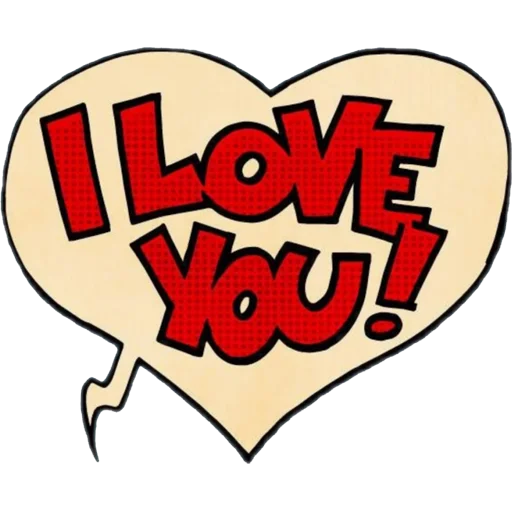 Sticker from the "Love You" sticker pack