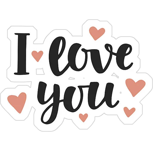 Sticker from the "Love You" sticker pack