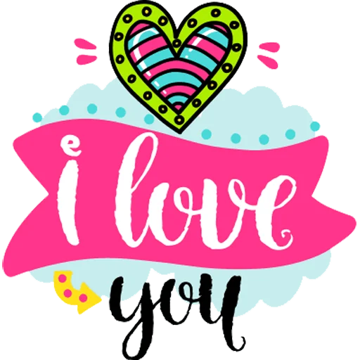 Sticker from the "Love You" sticker pack