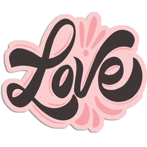 Sticker from the "Love You" sticker pack