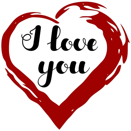 Sticker from the "Love You" sticker pack