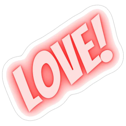 Sticker from the "Love You" sticker pack