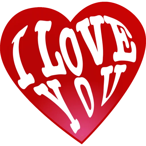 Sticker from the "Love You" sticker pack