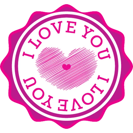 Sticker from the "Love You" sticker pack