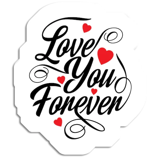 Sticker from the "Love You" sticker pack