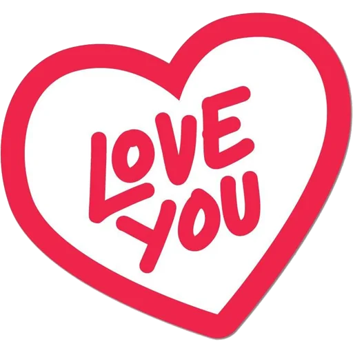 Sticker from the "Love You" sticker pack