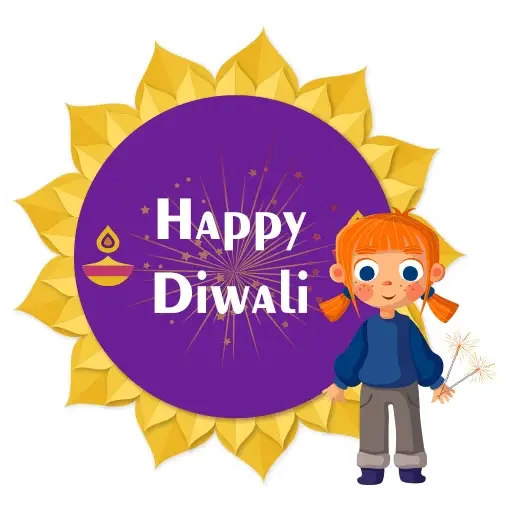 Sticker from the "Happy Diwali" sticker pack