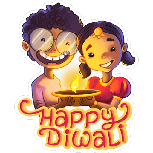 Стикер из набора "Happy Diwali"