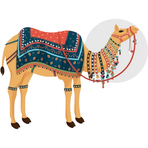 Sticker from the "Camels ਬੋਤੇ" sticker pack