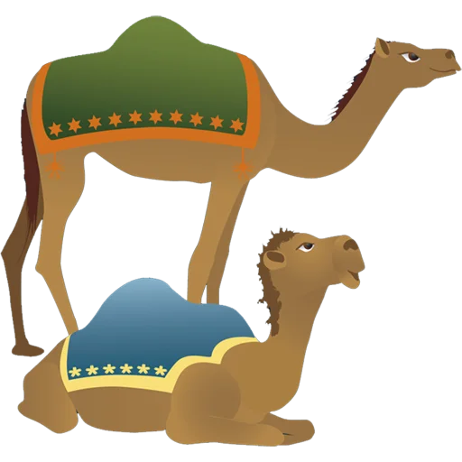 Sticker from the "Camels ਬੋਤੇ" sticker pack