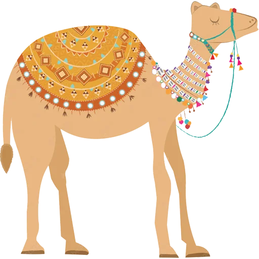 Sticker from the "Camels ਬੋਤੇ" sticker pack