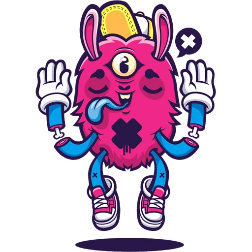 Sticker from the "Monsters" sticker pack