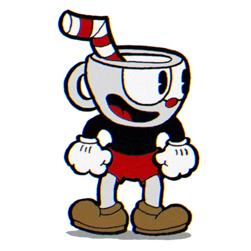 Sticker from the "Cuphead" sticker pack