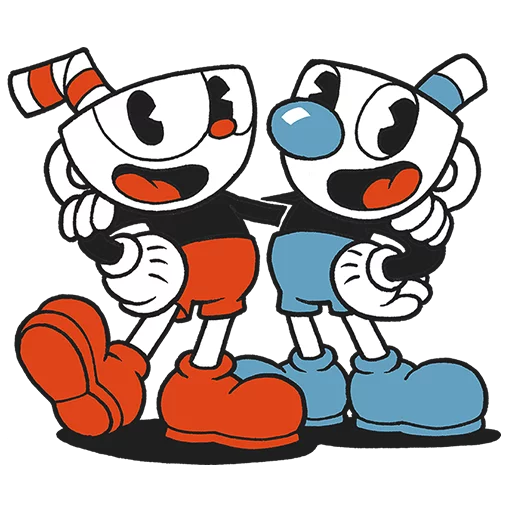 Sticker from the "Cuphead" sticker pack