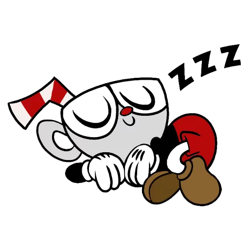 Sticker from the "Cuphead" sticker pack