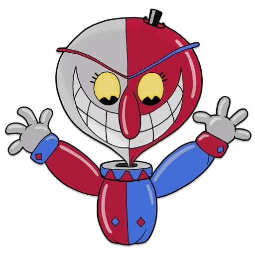 Sticker from the "Cuphead" sticker pack