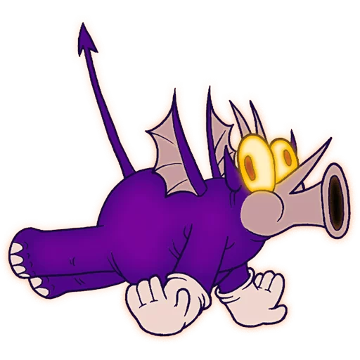 Sticker from the "Cuphead" sticker pack