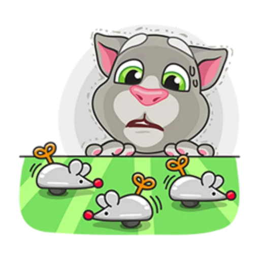 Sticker from the "Talking Tom" sticker pack