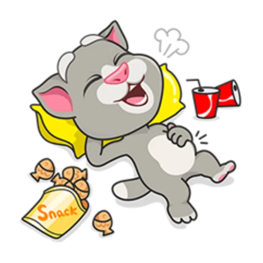 Sticker from the "Talking Tom" sticker pack