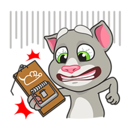 Sticker from the "Talking Tom" sticker pack