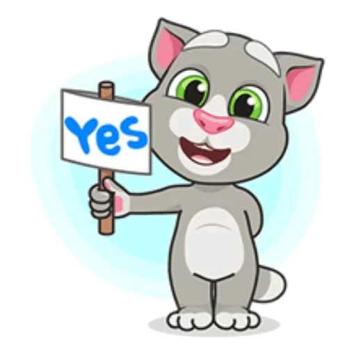 Sticker from the "Talking Tom" sticker pack