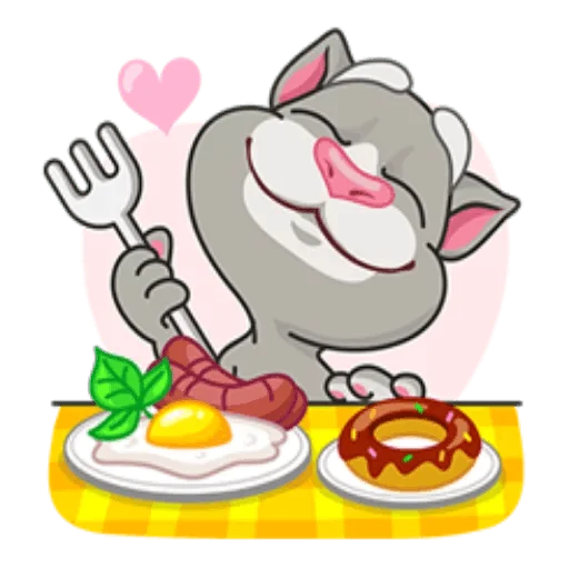 Sticker from the "Talking Tom" sticker pack