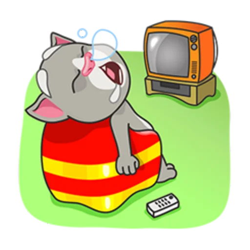 Sticker from the "Talking Tom" sticker pack