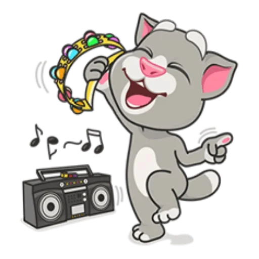 Sticker from the "Talking Tom" sticker pack