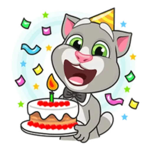 Sticker from the "Talking Tom" sticker pack