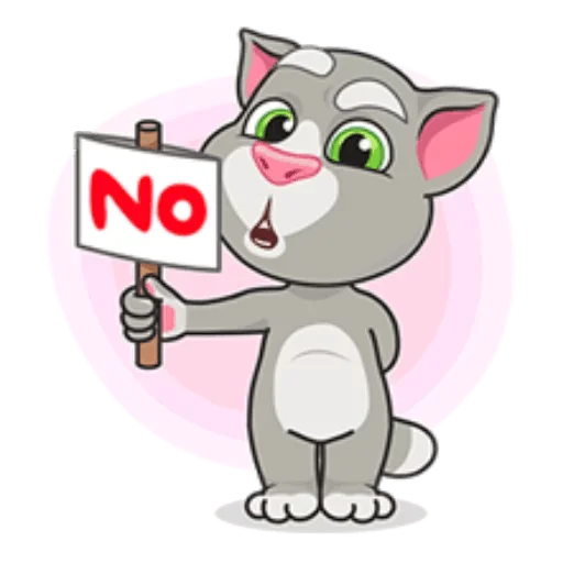 Sticker from the "Talking Tom" sticker pack