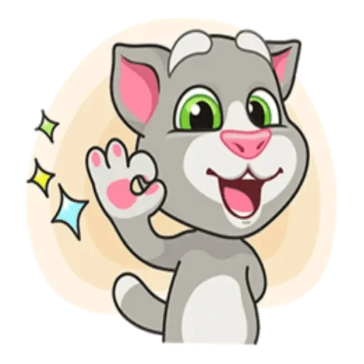 Sticker from the "Talking Tom" sticker pack