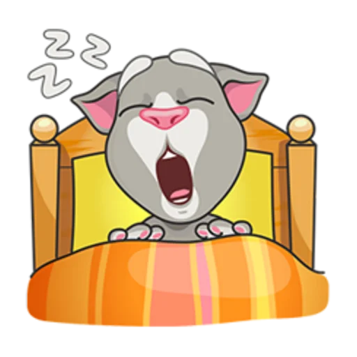 Sticker from the "Talking Tom" sticker pack