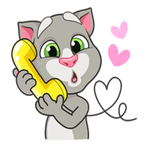 Sticker from the "Talking Tom" sticker pack