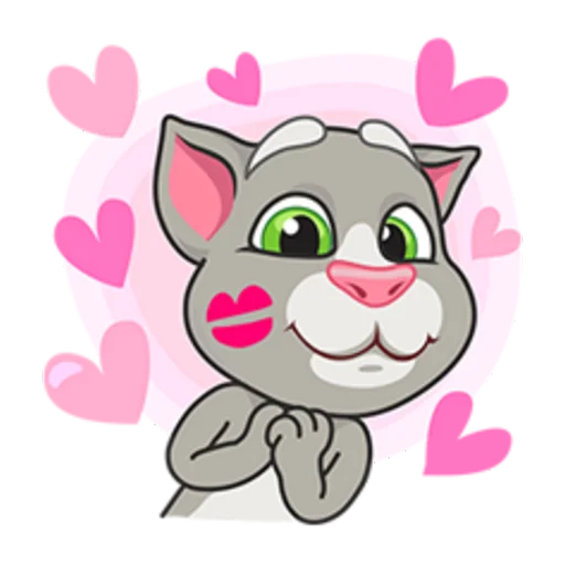 Sticker from the "Talking Tom" sticker pack