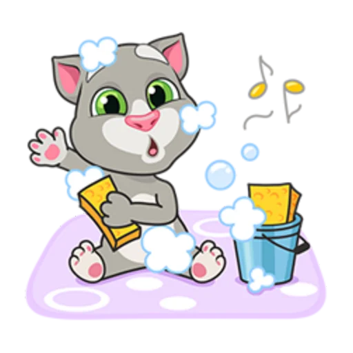 Sticker from the "Talking Tom" sticker pack