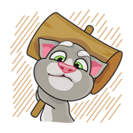 Sticker from the "Talking Tom" sticker pack