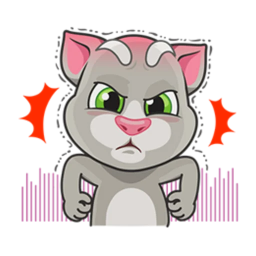 Sticker from the "Talking Tom" sticker pack